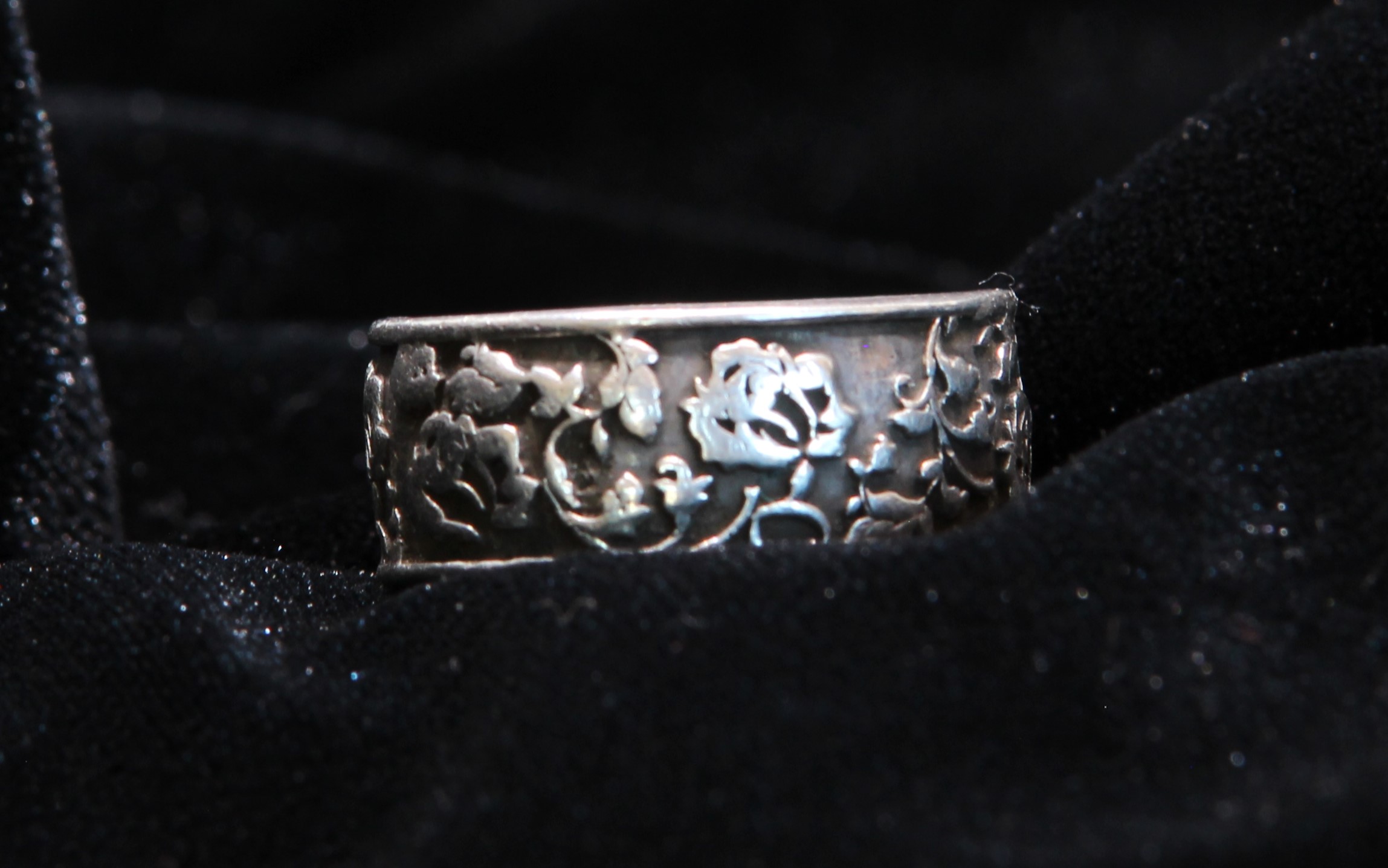 Men's Floral Rose Ring