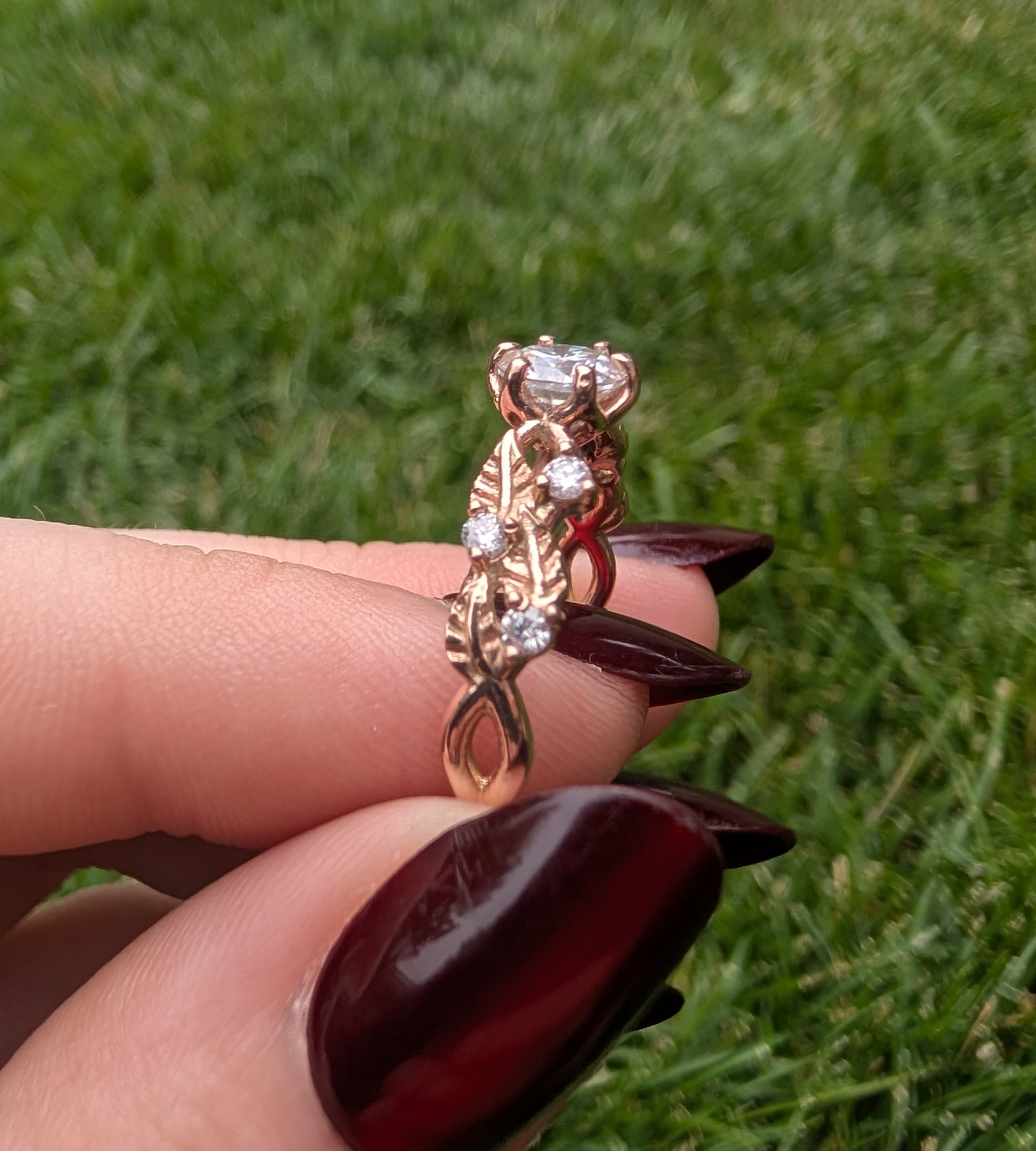 Whimsical Floral Ring