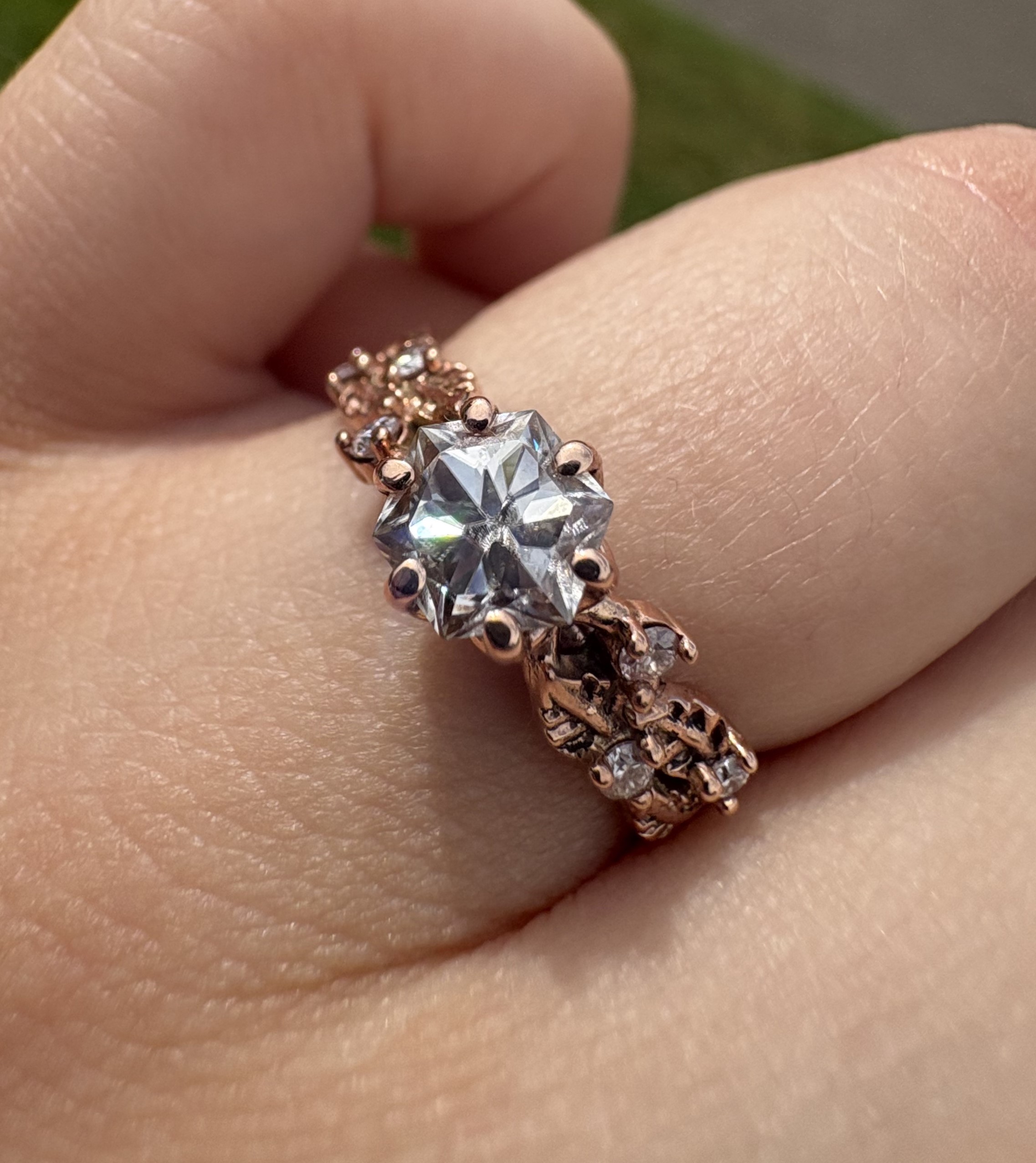 Hexogen Rose Gold Ring